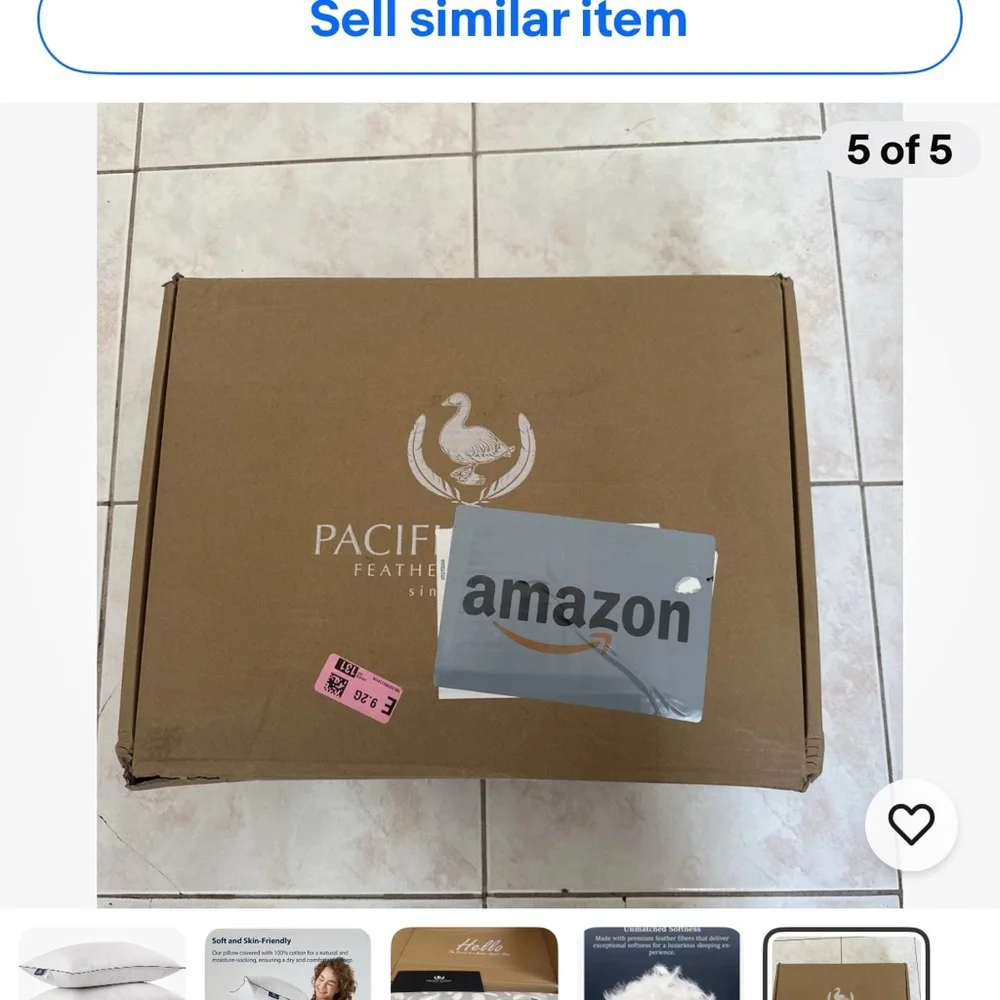 White Down Pillow - Plush Support (Pair)